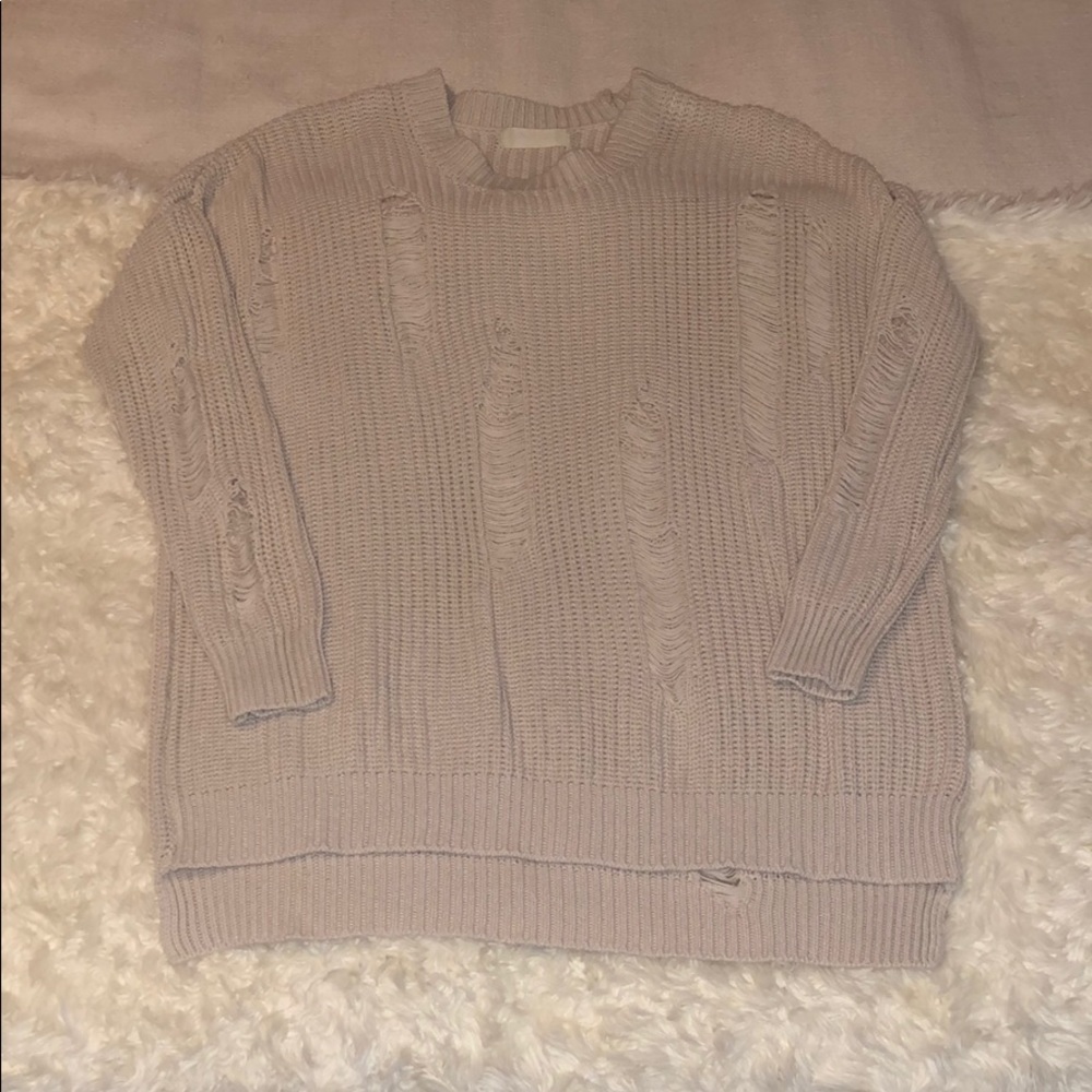 Altar’d State Distressed Sweater SZ S